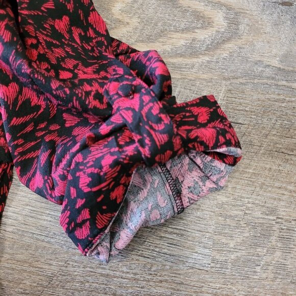 TORRID | Mini Challis Zip-Front Shirt Dress Hearts | Sz. 00/M/10 - Picture 9 of 11